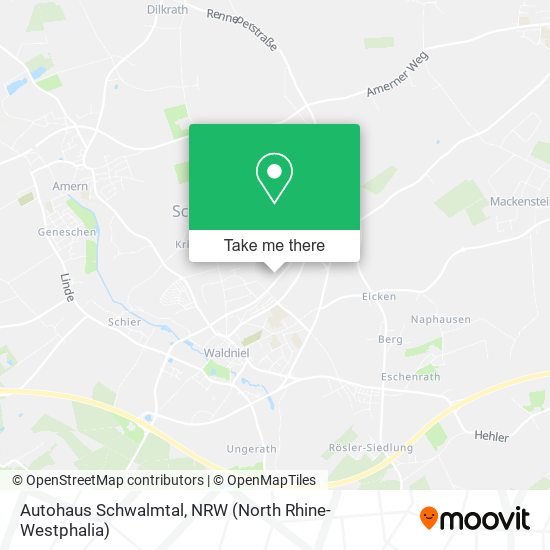 Autohaus Schwalmtal map