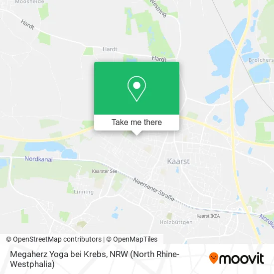 Карта Megaherz Yoga bei Krebs