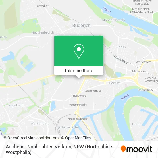 Карта Aachener Nachrichten Verlags