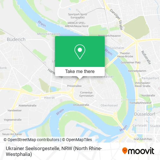 Карта Ukrainer Seelsorgestelle