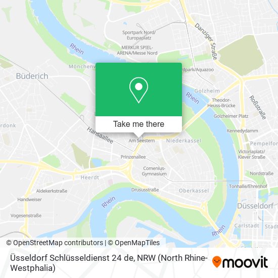 Üsseldorf Schlüsseldienst 24 de map