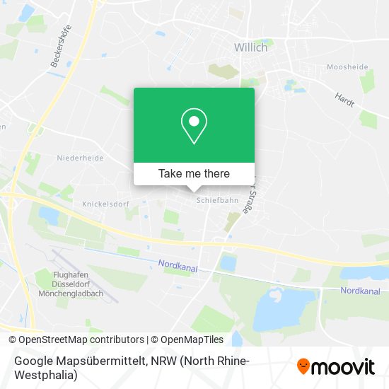 Google Mapsübermittelt map