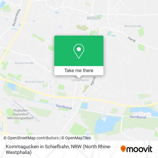 Kommagucken in Schiefbahn map