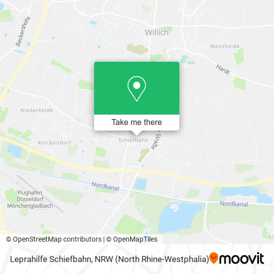 Карта Leprahilfe Schiefbahn