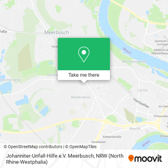 Карта Johanniter-Unfall-Hilfe e.V. Meerbusch