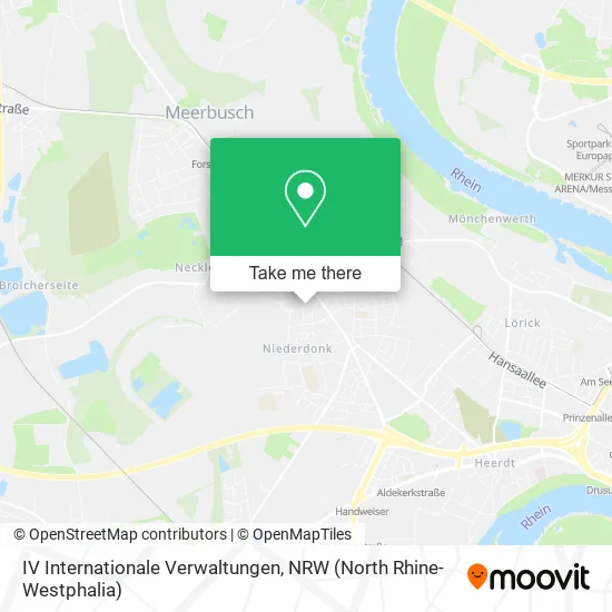 Карта IV Internationale Verwaltungen