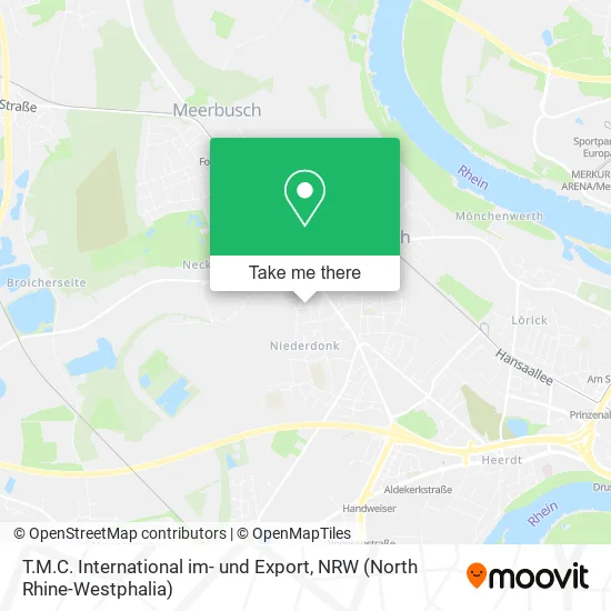 Карта T.M.C. International im- und Export
