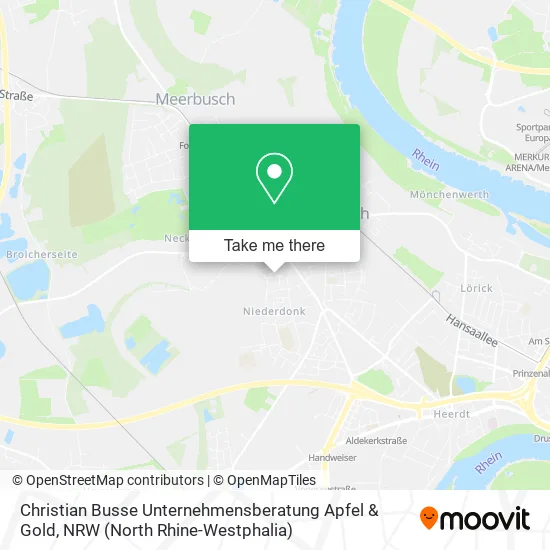 Карта Christian Busse Unternehmensberatung Apfel & Gold