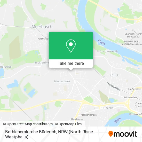 Карта Bethlehemkirche Büderich