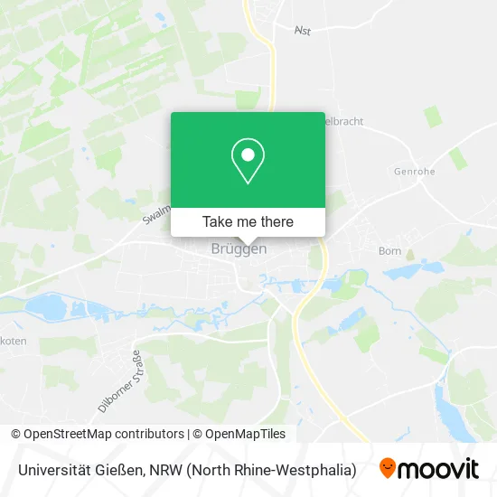 Карта Universität Gießen