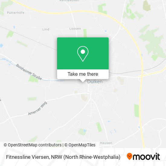 Fitnessline Viersen map