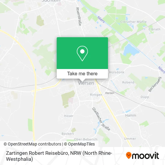Карта Zartingen Robert Reisebüro