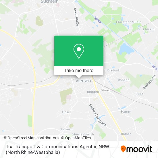 Tca Transport & Communications Agentur map