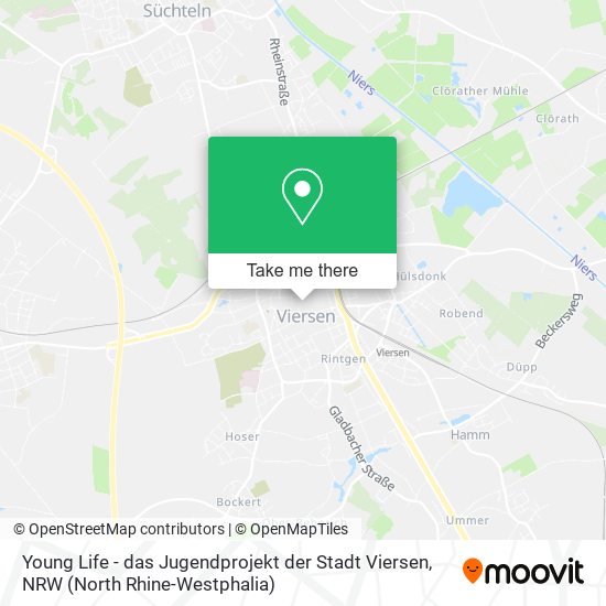 Young Life - das Jugendprojekt der Stadt Viersen map