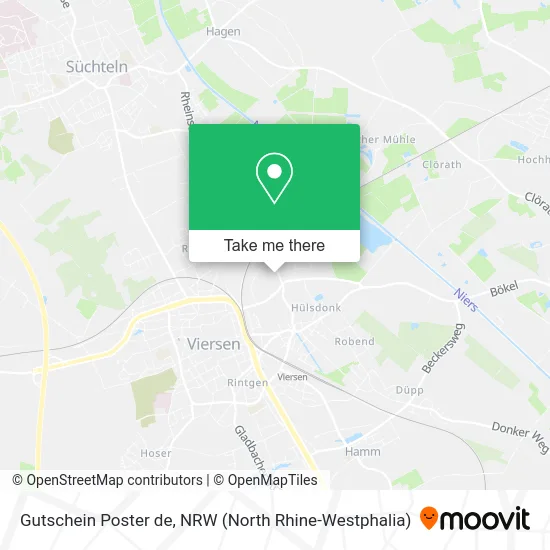 Gutschein Poster de map