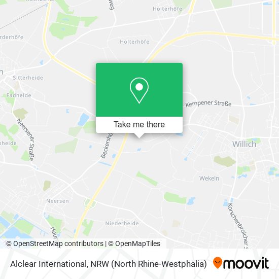 Alclear International map