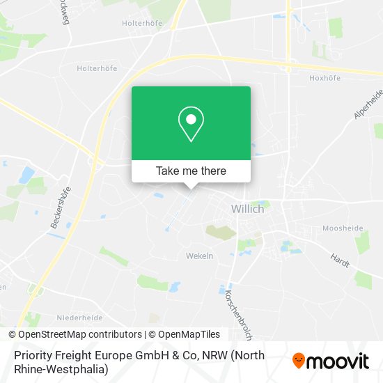 Priority Freight Europe GmbH & Co map