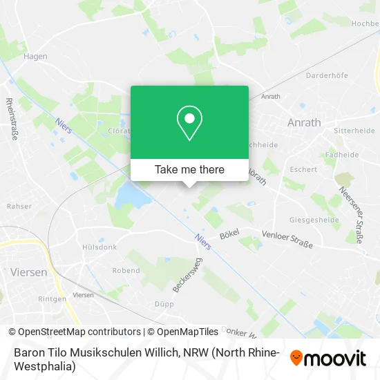 Карта Baron Tilo Musikschulen Willich