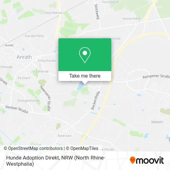 Hunde Adoption Direkt map