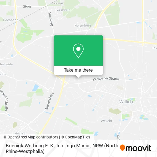 Карта Boenigk Werbung E. K., Inh. Ingo Musial