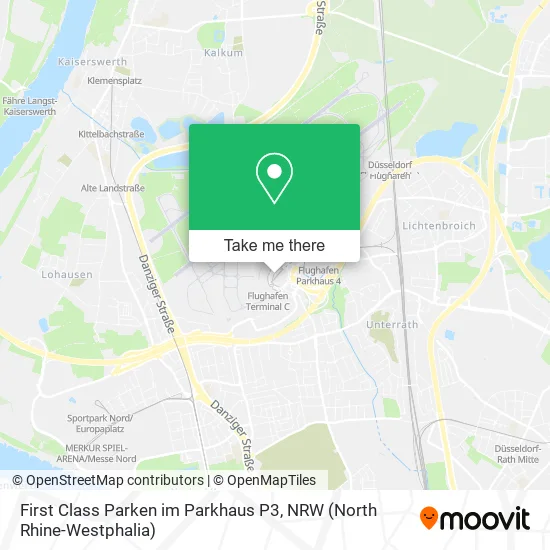 Карта First Class Parken im Parkhaus P3