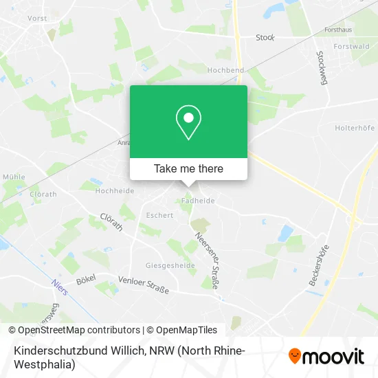 Kinderschutzbund Willich map