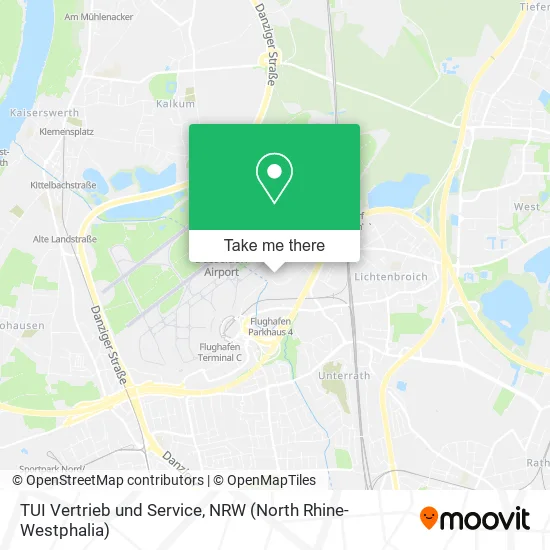 Карта TUI Vertrieb und Service