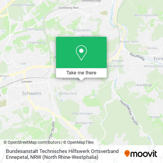 Карта Bundesanstalt Technisches Hilfswerk Ortsverband Ennepetal