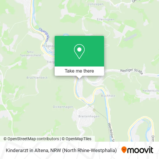 Карта Kinderarzt in Altena