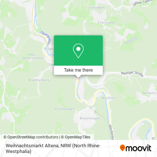 Weihnachtsmarkt Altena map