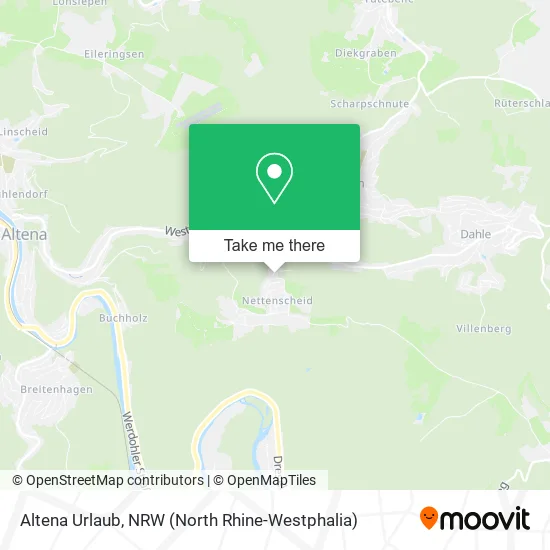 Карта Altena Urlaub