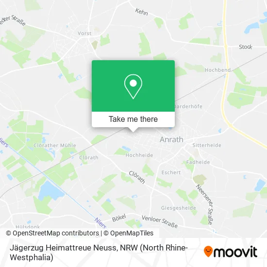 Карта Jägerzug Heimattreue Neuss