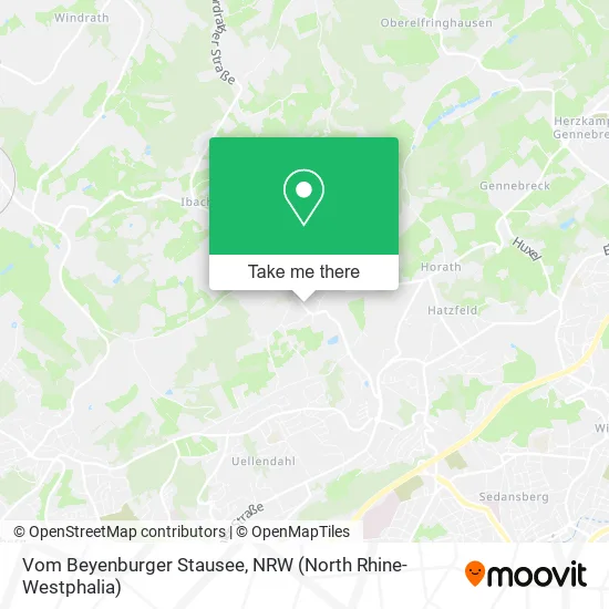 Карта Vom Beyenburger Stausee