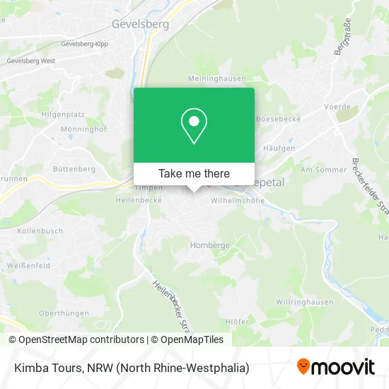 Карта Kimba Tours