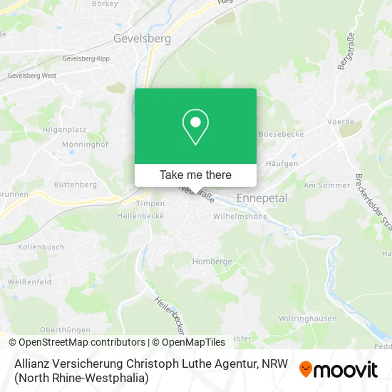 Карта Allianz Versicherung Christoph Luthe Agentur