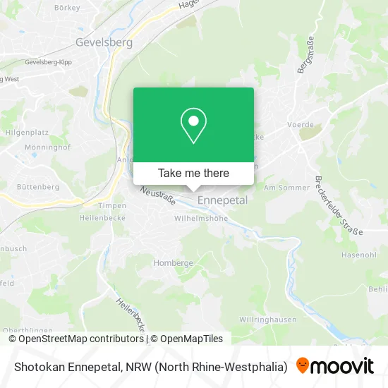 Карта Shotokan Ennepetal