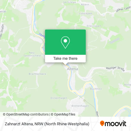 Карта Zahnarzt Altena