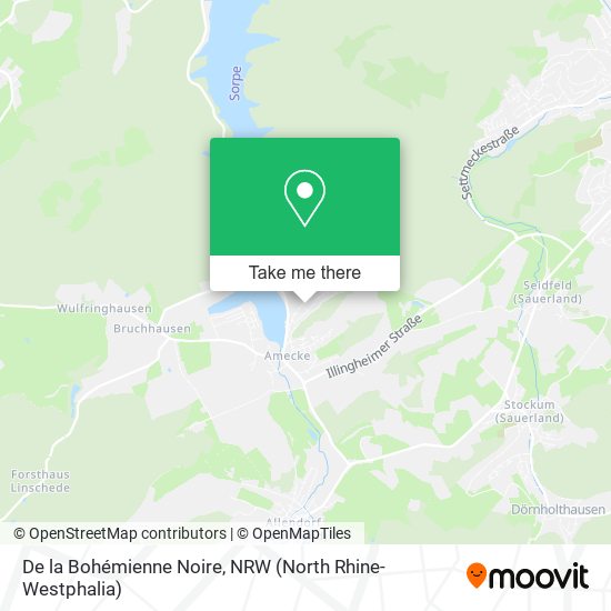 De la Bohémienne Noire map