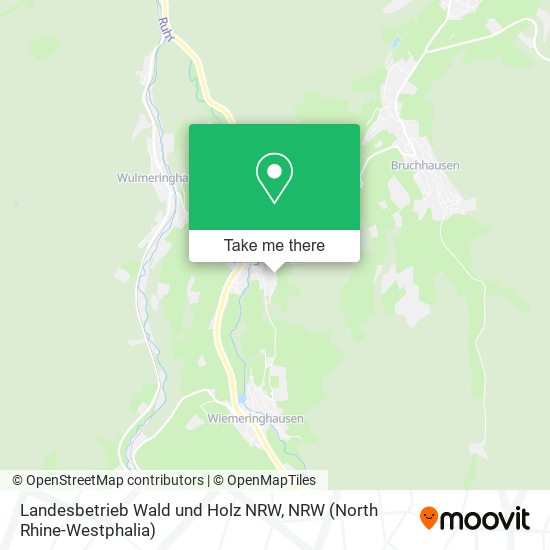 Landesbetrieb Wald und Holz NRW map