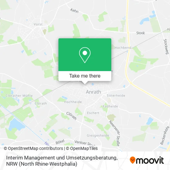 Карта Interim Management und Umsetzungsberatung