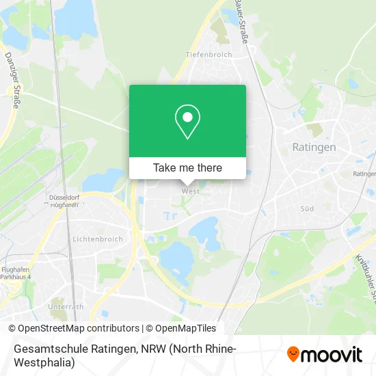 Карта Gesamtschule Ratingen