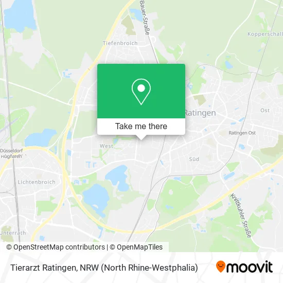 Карта Tierarzt Ratingen