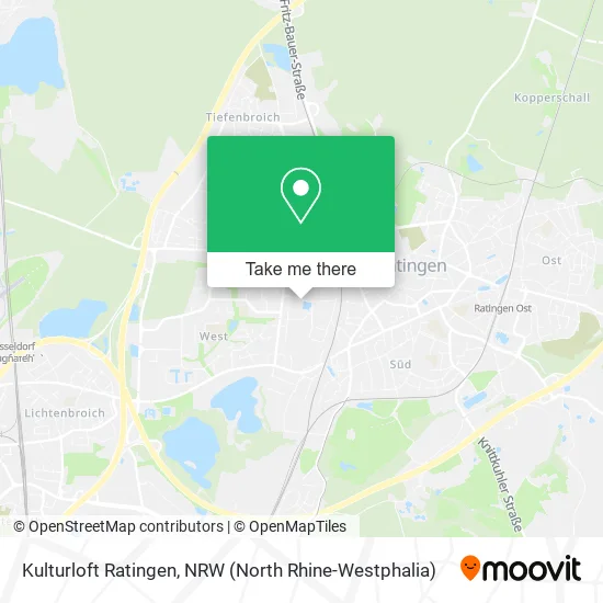 Карта Kulturloft Ratingen