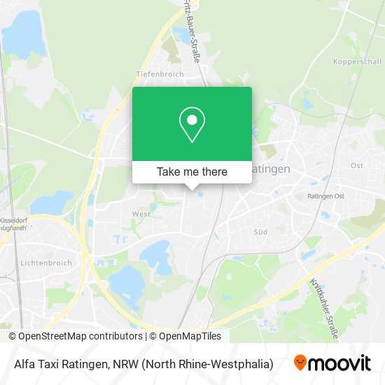 Alfa Taxi Ratingen map