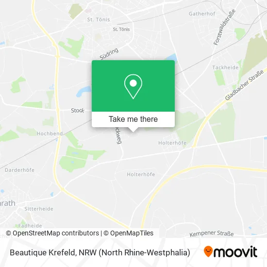 Beautique Krefeld map