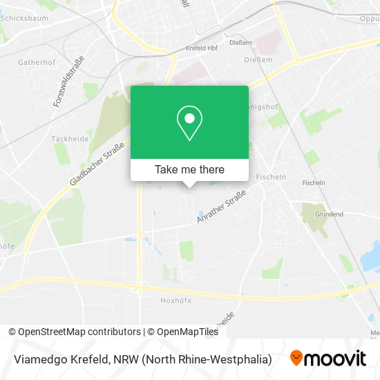 Viamedgo Krefeld map
