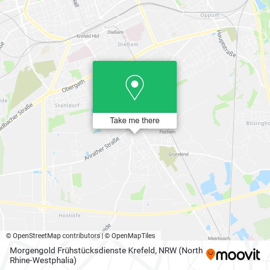 Карта Morgengold Frühstücksdienste Krefeld