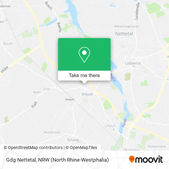 Карта Gdg Nettetal