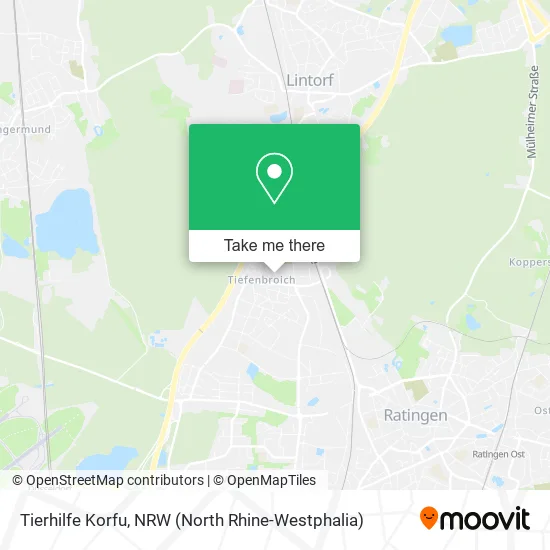 Карта Tierhilfe Korfu