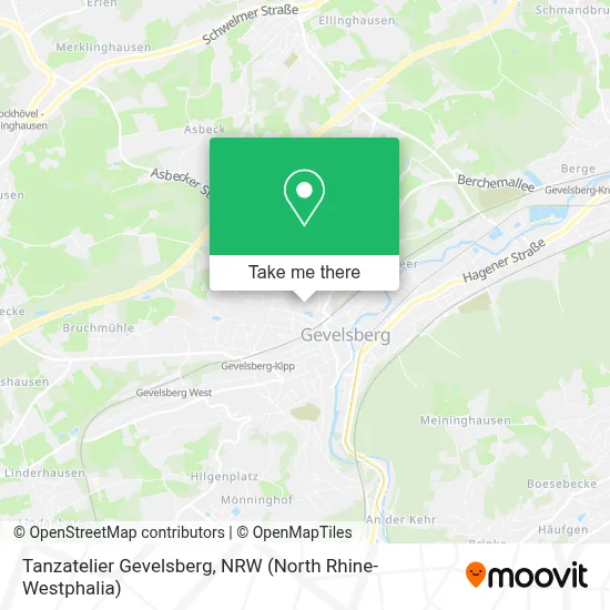 Tanzatelier Gevelsberg map